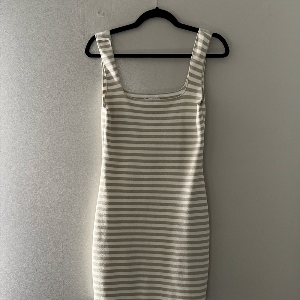 Zara Striped Sleeveless Dress